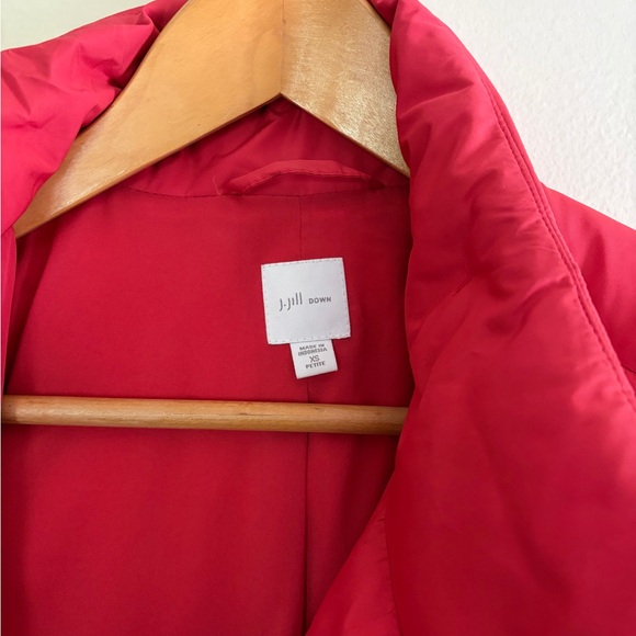 J. Jill Cherry Red Puffer Jacket - Picture 2 of 6